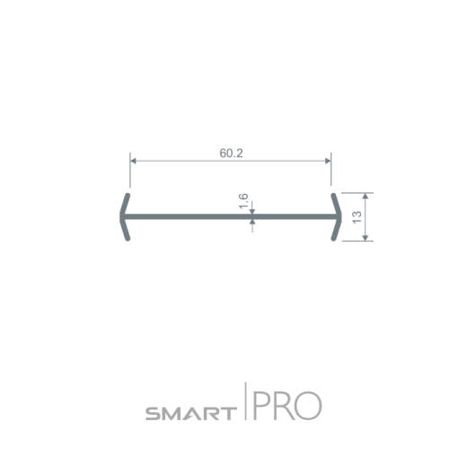 Соединительный профиль (нащельник) (60) в Усть-Каменогорске